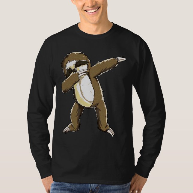 T-shirt Dabbing Sloth Funny Lazy Sloth Dab (Devant)