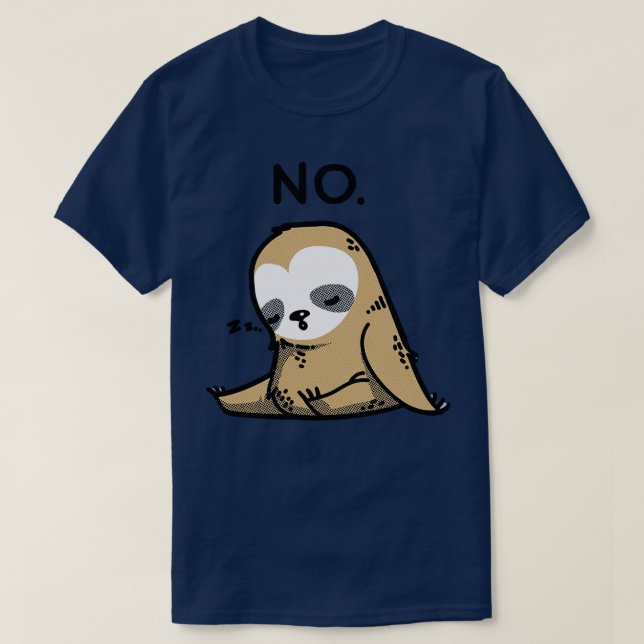 T-shirt Dabbing Sloth NO (Design devant)