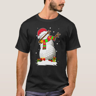 T-shirt Dabbing Snowman Golf Ball Père Noël Christmas Pyja