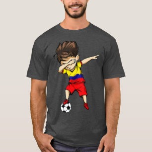 T-shirt Dabbing Soccer Boy Colombia Jersey Colombien Pied