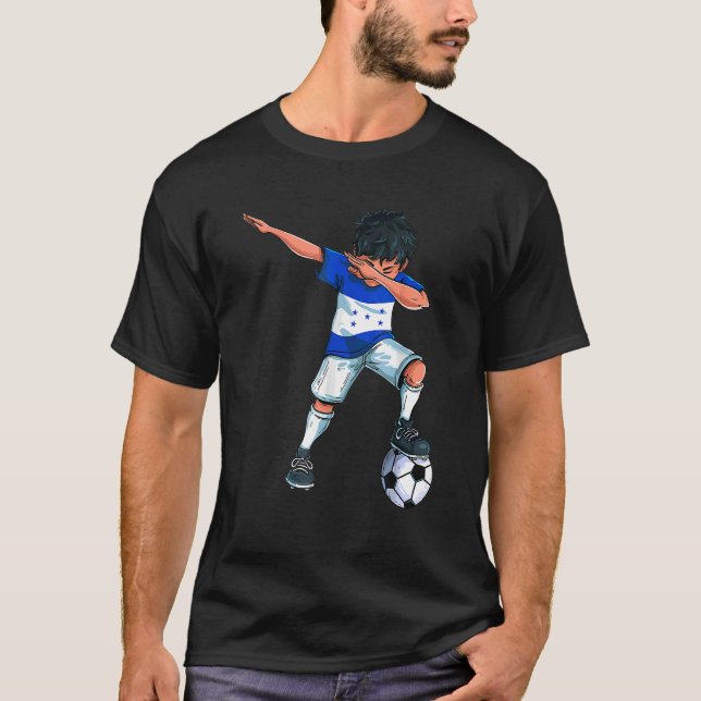 T-shirt Dabbing Soccer Boy Honduras Football pour (Devant)