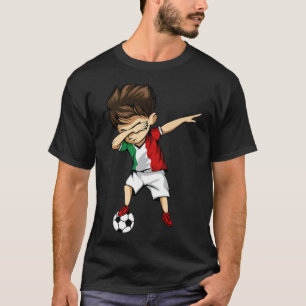 T-shirt Dabbing Soccer Boy Italie Jersey Italienne fille p