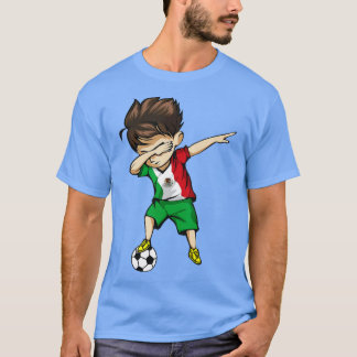 T-shirt Dabbing Soccer Boy Mexique Jersey - Footba mexicai