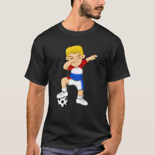 T-shirt Dabbing Soccer Boy Pays-Bas Jersey Best Dutch F