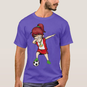 T-shirt Dabbing Soccer Girl Pérou Jersey - Football péruvi