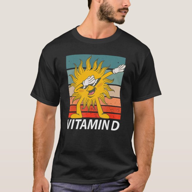 T-shirt Dabbing Sun Vitamine D (Devant)