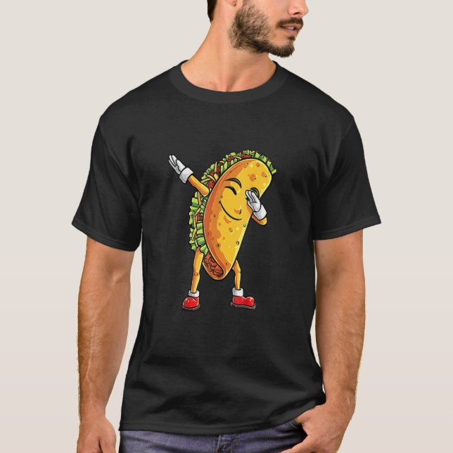 T-shirt Dabbing Taco Cinco De Mayo (Devant)