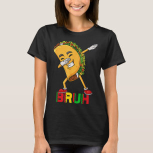 T-shirt Dabbing Taco Cinco De Mayo Funny Bruh Mexicain Dab