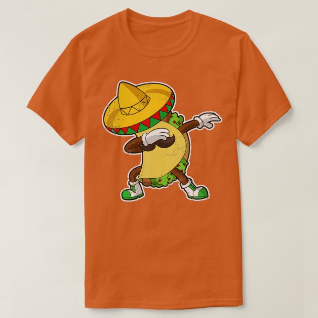 T-shirt Dabbing Taco Cinco De Mayo Mexique Latino Mexicain (Design devant)