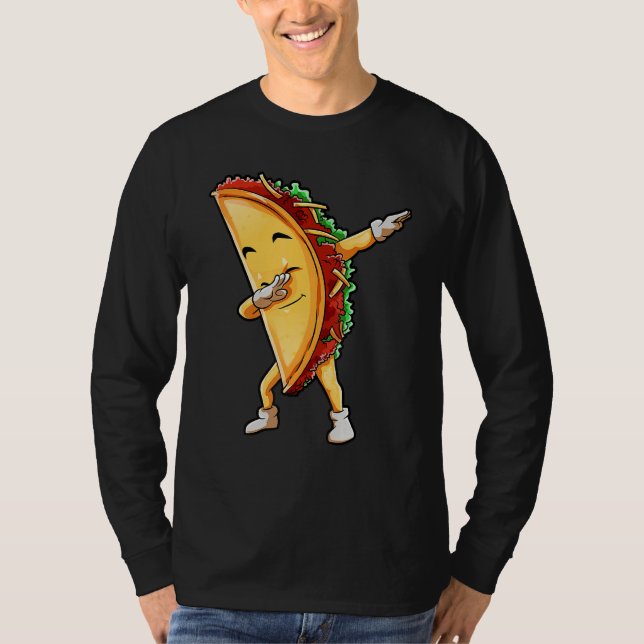 T-shirt Dabbing Taco Ideas Cinco De Mayo Mexicain Pour Fam (Devant)