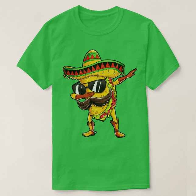 T-shirt Dabbing Taco Mardi Mexicain Mexique Cadeaux (Design devant)