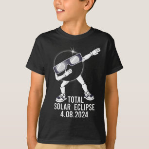 T-shirt Dabbing Total Solar Eclipse 04.08.2024 Fun Dab Boy