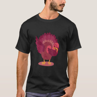 T-shirt Dabbing Turkey Thanksgiving Day Boys Girls  Dab 20