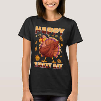 T-shirt Dabbing Turkey Thanksgiving Holiday Present Happy 