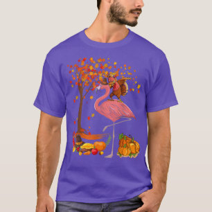 T-shirt Dabbing Turquie équitation Flamant rose Thanksgivi