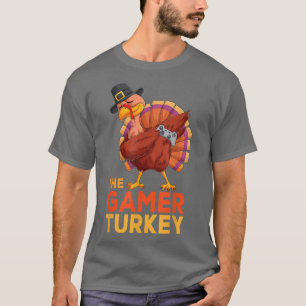 T-shirt Dabbing Turquie Joueur Thanksgiving Jeu Enfants ga