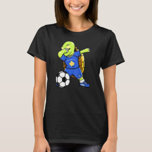 T-shirt Dabbing Turtle Kosovo Fans de football Jersey Koso