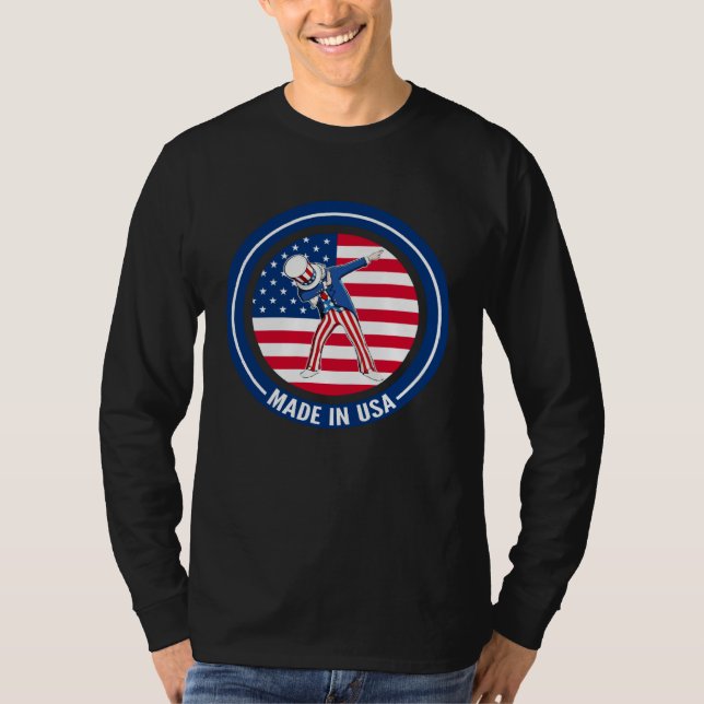 T-shirt Dabbing Uncle Sam  4th of July Kids Boys Men (Devant)