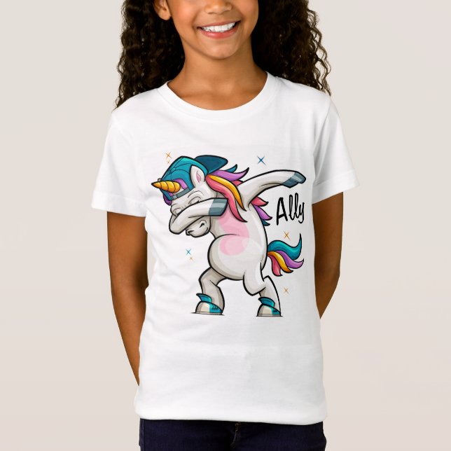 T-Shirt Dabbing Unicorn (Devant)