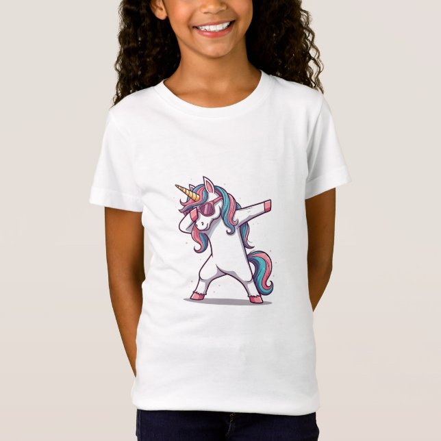 T-shirt Dabbing Unicorn (Devant)