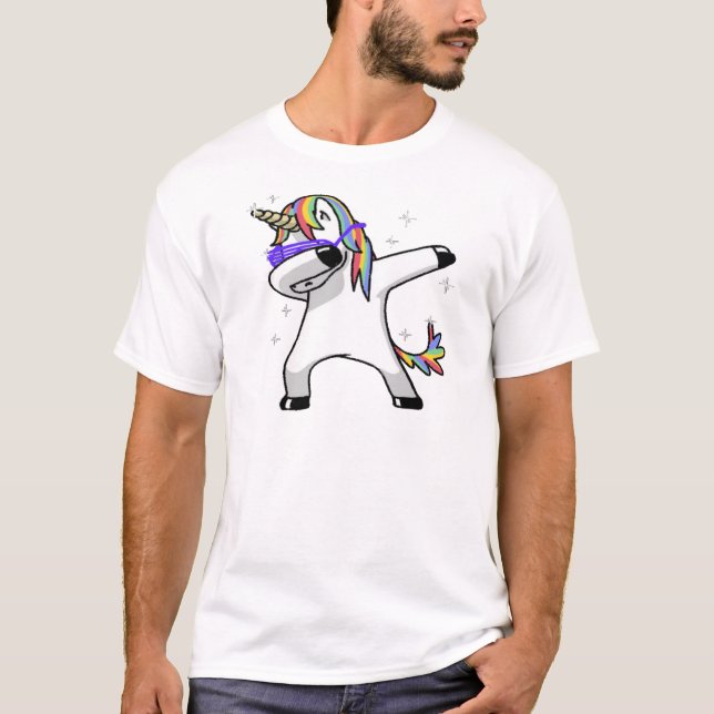 T-shirt Dabbing Unicorn (Devant)