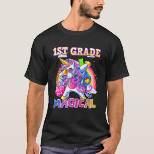 T-shirt Dabbing Unicorn 1E Année Juste Reçu Magique