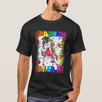 T-shirt Dabbing Unicorn 2E Grade L'A Nourri À L'École
