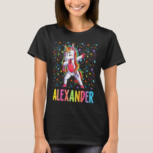 T-shirt Dabbing Unicorn Alexander (Devant)