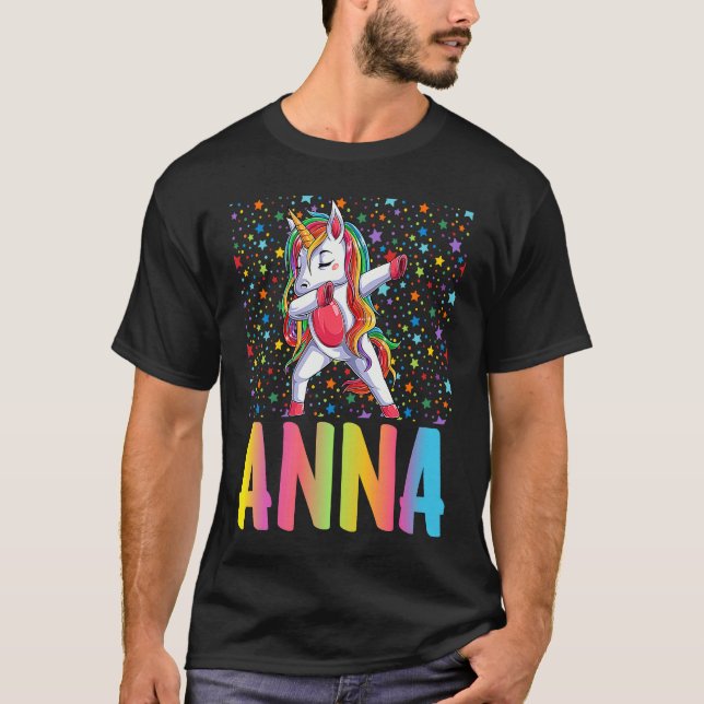 T-shirt Dabbing Unicorn Anna (Devant)