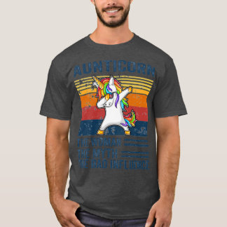 T-shirt Dabbing Unicorn Aunticorn Fun Cadeau
