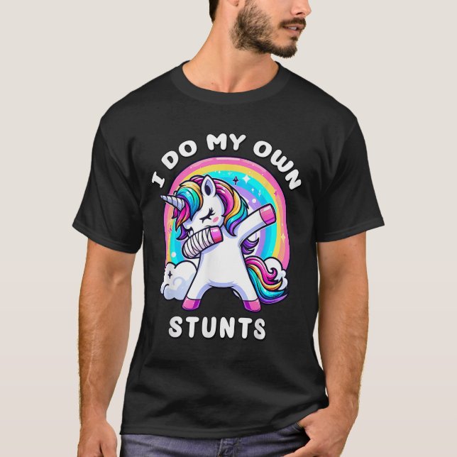 T-shirt Dabbing Unicorn Broken Arm Cast Injury Dab Dance R (Devant)