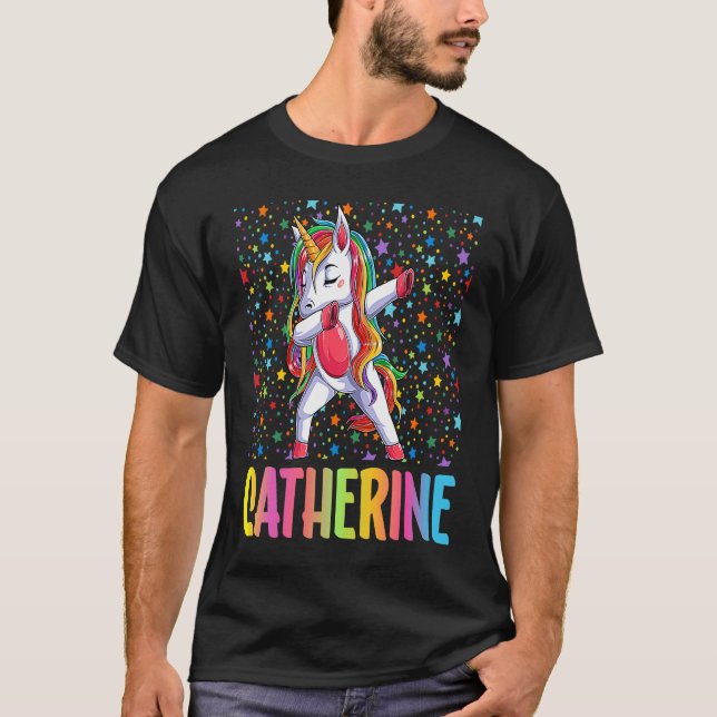 T-shirt Dabbing Unicorn Catherine (Devant)