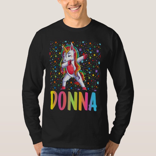 T-shirt Dabbing Unicorn Donna (Devant)