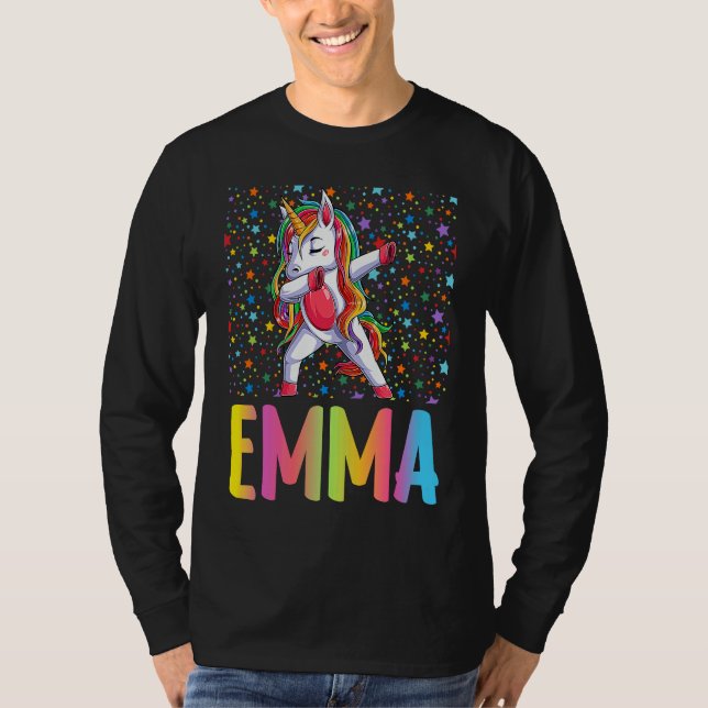 T-shirt Dabbing Unicorn Emma (Devant)