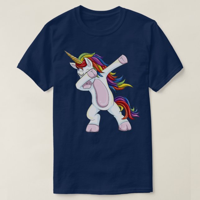 T-shirt Dabbing Unicorn - Funny Unicorn Dab Cadeau (Design devant)
