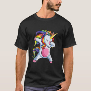 T-shirt Dabbing Unicorn Gay pride LGBT T Lesbian Rainbow F