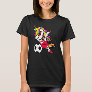 T-shirt Dabbing Unicorn Groenland Football Groenland Fl