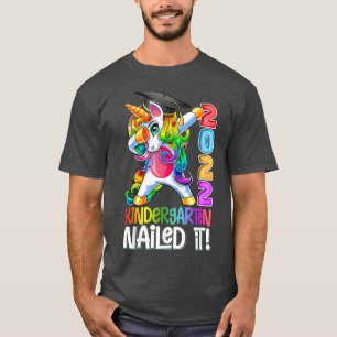 T-shirt Dabbing Unicorn Kindergarten l'a cloué Graduation
