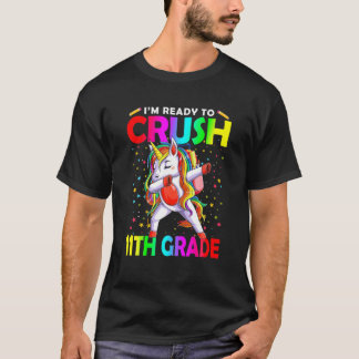 T-shirt Dabbing Unicorn Prêt À Écraser 11Ème Grade Retour 