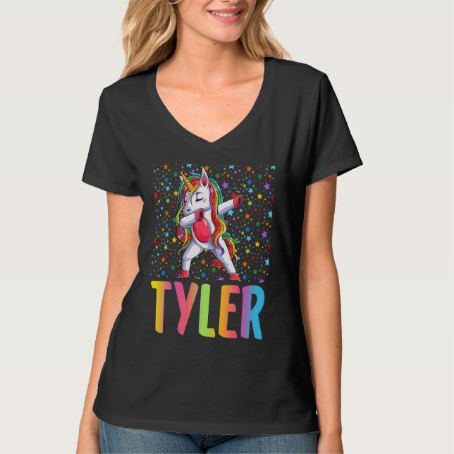 T-shirt Dabbing Unicorn Tyler (Devant)