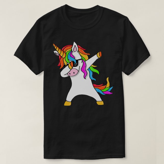 T-shirt Dabbing Unicorn - Unicorn Dab - Unicorn Gift  (Design devant)