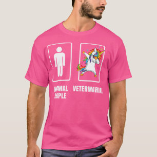 T-shirt Dabbing Unicorn Vétérinaire Ani