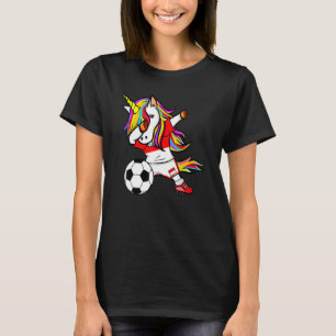 T-shirt Dabbing Unicorne Indonésie Football Indonesian Fla