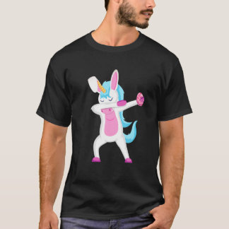 T-shirt Dabbing Unicorne Rabbit Jour de Pâques Oeufs Dab B