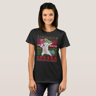 T-shirt Dabbing Unicorne Vilain Noël