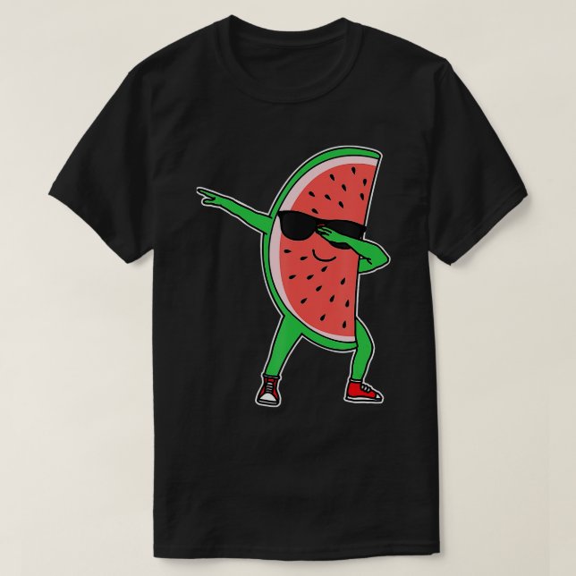 T-shirt Dabbing Watermelon Kawaii Dab Summer Fruit Melon L (Design devant)