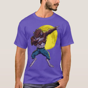 T-shirt Dabbing Werewolf Halloween Costume drôle Zombie Mo