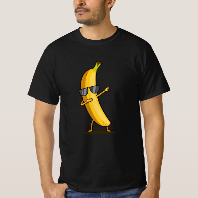 T-shirt Dabbing Yellow Banana Dab Funny Dancing Fruits (Devant)