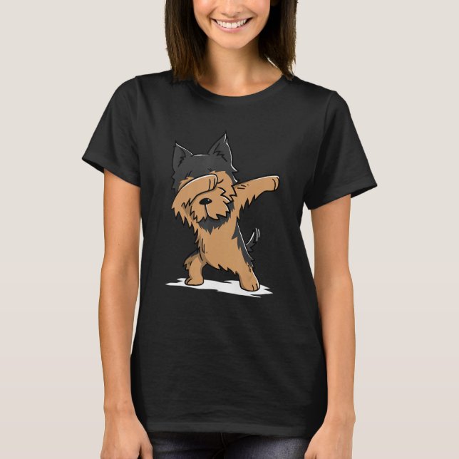 T-shirt Dabbing Yorkshire Terrier Dab Dance Dog (Devant)