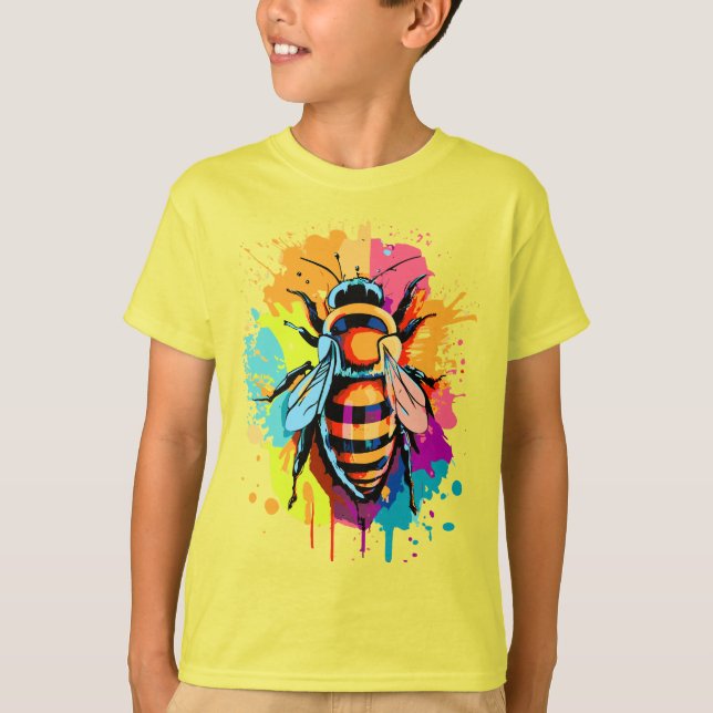T-Shirt d'abeille mignonne - T-Shirt d'abeilles de (Devant)
